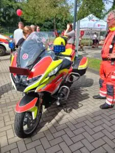 Die Motorradstaffel der Johanniter Unfallhilfe